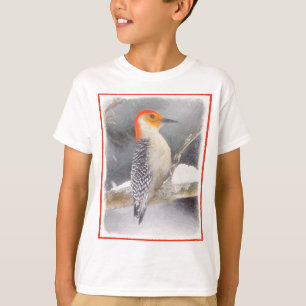 Red-Belllied Woodpecker Painting Original Bird Art T Shirt