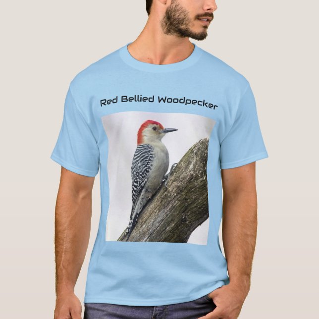 Red Belllied Woodpecker T Shirt (Framsida)