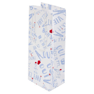 Red Beret Vin Oui Oui bonjour lavie Vin Bag