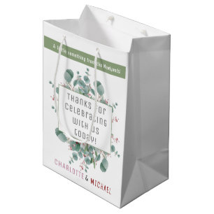 Red Berries & Eucalyptus Bröllop Gift Bag