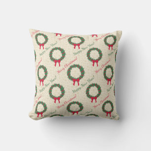 Red Berries Holly God jul Kudde