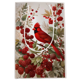 Red Berries i norra kardinal Bird
