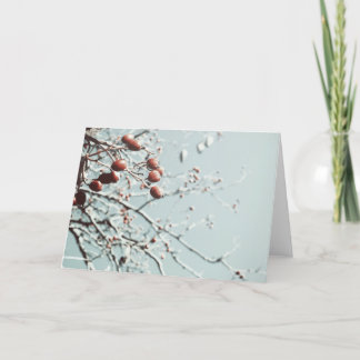 Red Berries julkort Helgkort