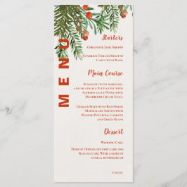 Red Berries Löv Bröllopsfest under julen Meny