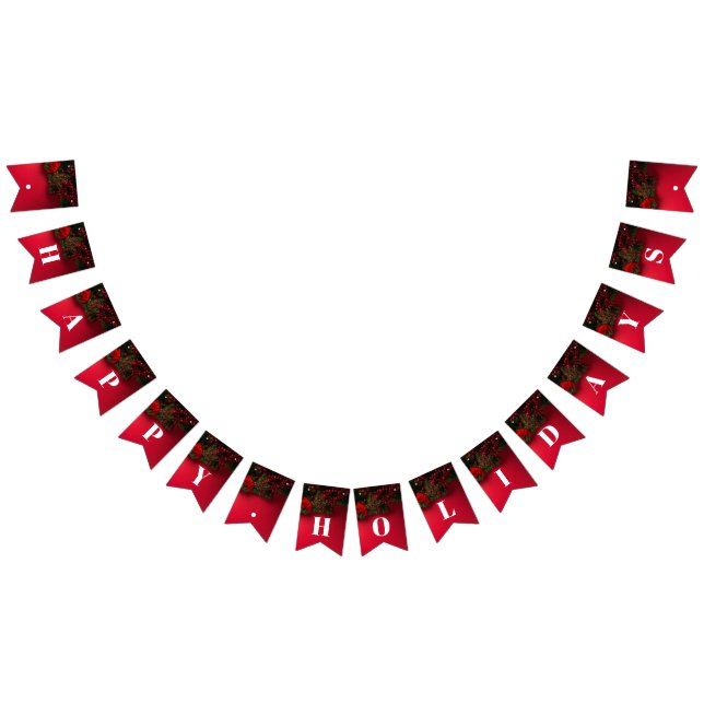 Red Berries & Mistletoe, jul Vimplar (Alla)