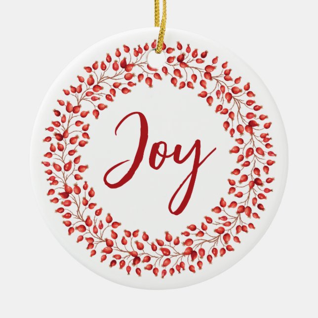 Red Berries WandeCorporate jul Ornament (Framsidan)