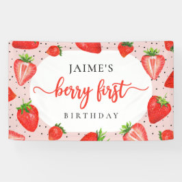 Red Berry First Birthday Strawberry Girl Birthday