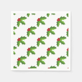 Red Berry Holly Pappersservett