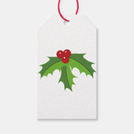 Red Berry Holly Presentetikett