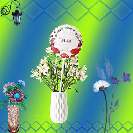 Red Berry Mushroom Garden Toadstool Barns födelsed