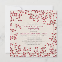 Red Berry Winter 90:e Birthday Surprise Party