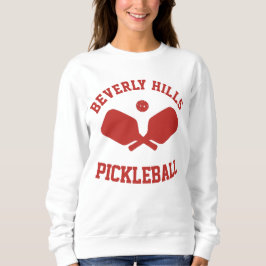 Red Beverly Backe Pickleball Sweatshirt T Shirt