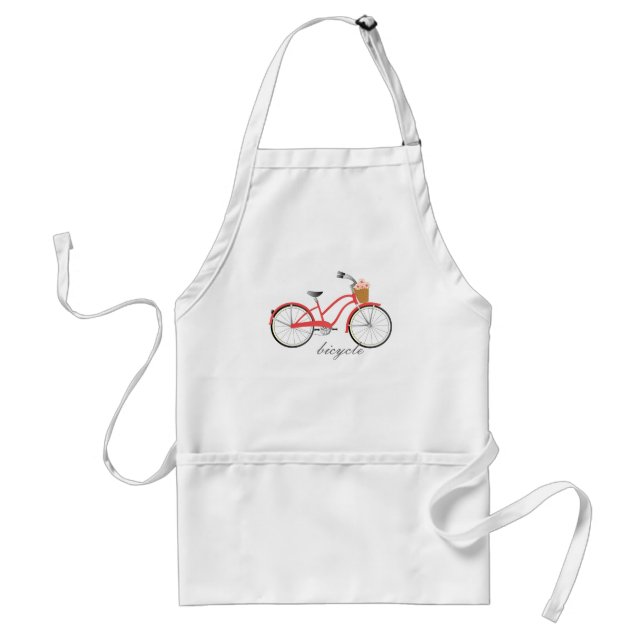 Red Bicycle Förkläde (Framsidan)
