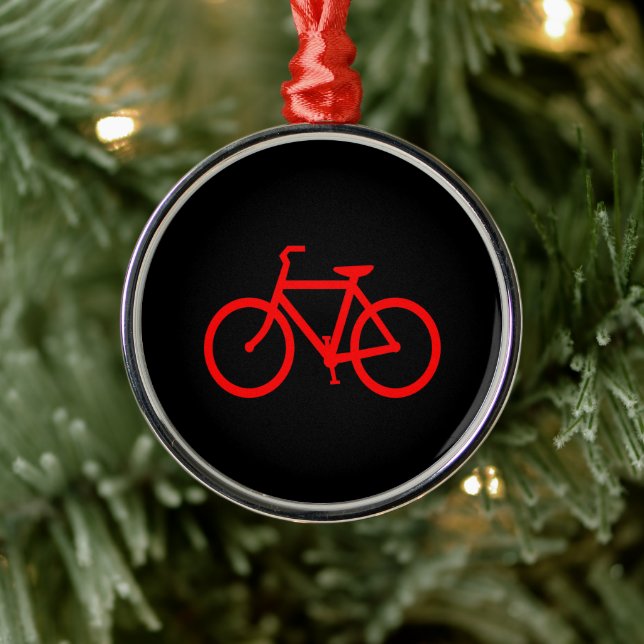 Red Bike Graphic Julgransprydnad Metall (Träd)