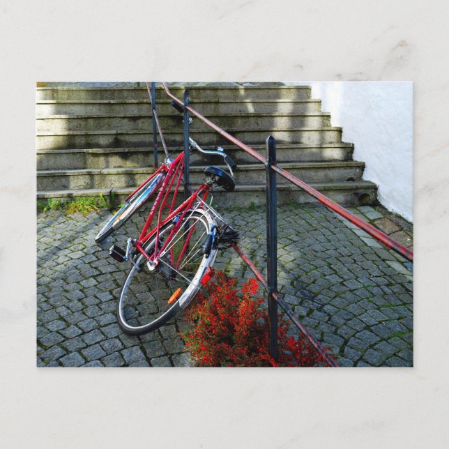 Red Bike Postcard Vykort (Framsida)