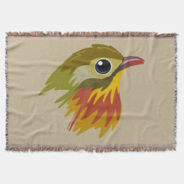 Red-Billed Leiothrix Bird - förenklad Filt