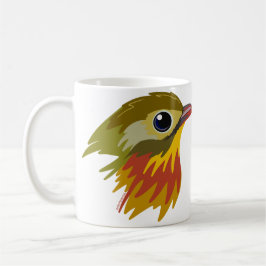 Red-Billed Leiothrix Bird - förenklad Kaffemugg