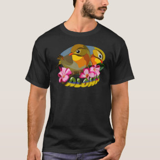 RED-BILLED LEIOTHRIX BIRDS—ALOHA T SHIRT