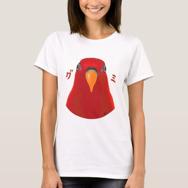 Red birb ’GUMI’ T Shirt (Framsida)