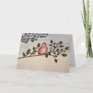 Red Bird All Occassion Greeting Card Kort