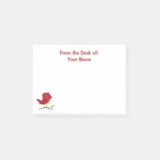 Red Bird Anteckningsblock Post-it Block