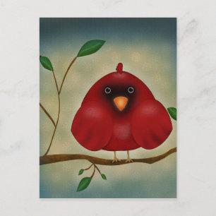 Red Bird Cardinal Vykort
