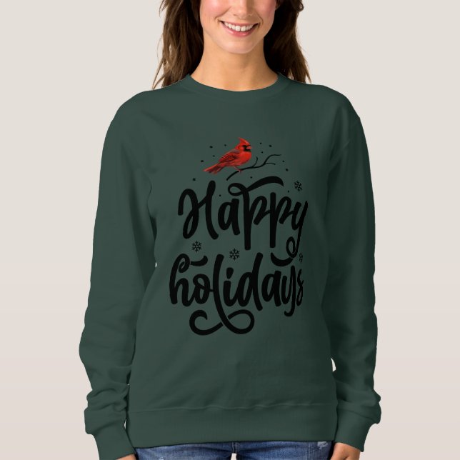 Red Bird Glad helg T-Shirt (Framsida)