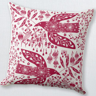 Red Bird Kudde
