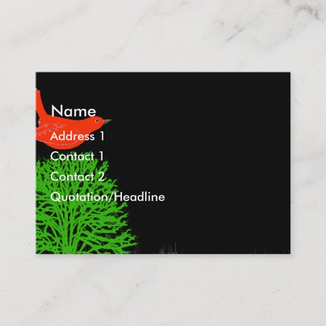 Red Bird Visitkort (Framsida)