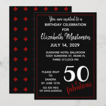 Red Black 50 och Fabulous 50:e Födelsedagsfesten