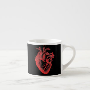 Red & Black Anatomical Heart Espresso Mugg Espressomugg