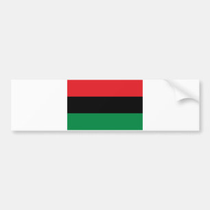 Red Black and Grönt Pan-African UNIA flagga Bildekal