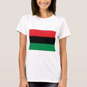 Red Black and Grönt Pan-African UNIA flagga T Shirt