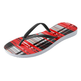 Red Black and White Abstrakt rand