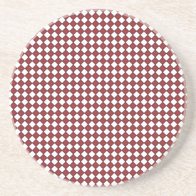 Red, Black and White Gingham underlägg (Framsidan)