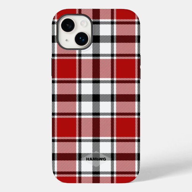Red, Black and White Play Iphone case HAMbWG (Baksida)