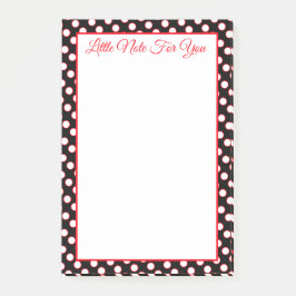 Red Black and White Post-it Block