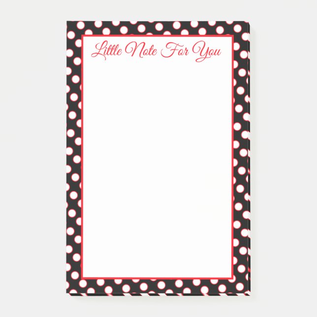 Red Black and White Post-it Block (Framsida)