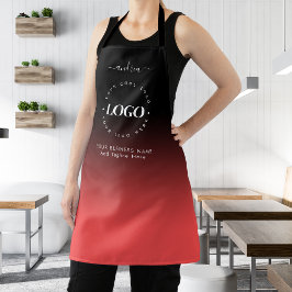 Red Black Anpassningsbar Logotyp Business Salon Ha