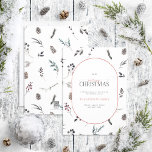 Red & Black Arch Winter Pinecone God jul H Julkort<br><div class="desc">Vad är det för bättre sätt att sprida helgdag på än med vårt Red & Black Arch Winter Pinecone God jul Helgdag Card? Det här vackra kortet har ett modernt vintergrönt mönster som är förankrat med botaniskt inslag som gräs-koner och bär, bakom det pillformade indraget med dina helgdagar. "Merry" i...</div>