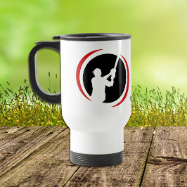 Red Black Baseball Batter Logotyp Resemugg
