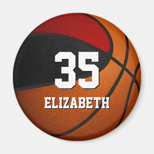 Red Black basketball-lagets spritpresentspelare na Magnet