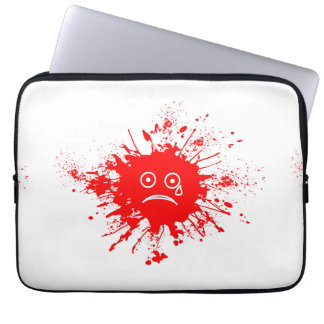 Red Bläck Blotch Laptop Sleeve