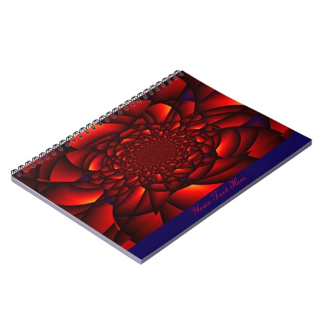 Red Black Blue Petal Anteckningsbok (Vänstra Sidan)