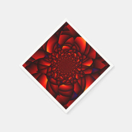 Red Black Blue Petal Pappersservett