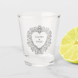 Red Black Bröllop Gothic Heart BeSnygg Elegant