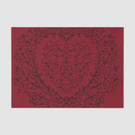 Red Black Bröllop Gothic Heart BeSnygg Elegant