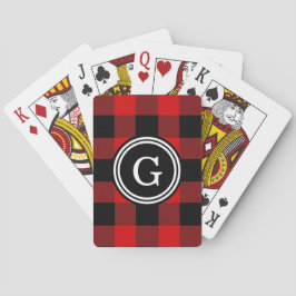 Red Black Buffalo Check Play 1IIR Casinokort