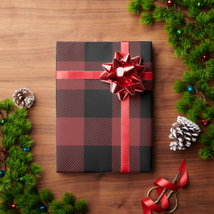 Red Black Buffalo Check Play Presentpapper