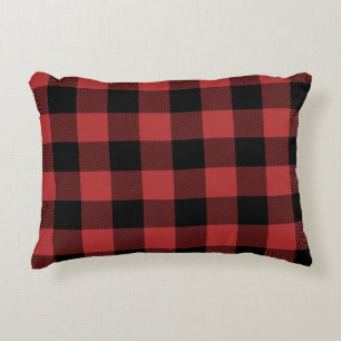 Red Black Buffalo Check Play Prydnadskudde